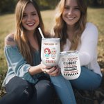 Gepersonaliseerde Partners In Crime Bestie Quote Wijn Tumbler met Rietje Grappig Verjaardag Kerstcadeau voor Bestie Beste Vriendin