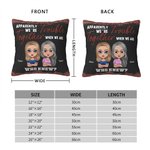 Henkilökohtainen Ilmeisesti olemme ongelmia, kun olemme yhdessä Kuka tiesi heittää tyynynpäällinen tyynynpäällinen joulu syntymäpäivälahja Besties Sisko sohva sisustus