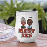 Gepersonaliseerde Soul Sisters Another Year of Bonding Over Alcohol 12oz Wine Tumbler met rietje Verjaardag Bruidsfeest Cadeau voor je Bestie