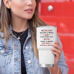 Personalised We're Not Sugar & Spice 30oz Tumbler Leak Proof Vacuum Insulated Soul Sister Gift