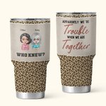 Henkilökohtainen Olemme ongelmia, kun olemme yhdessä Kuka tiesi 30oz Tumbler joulupäivä kiitospäivä syntymäpäivä lahja