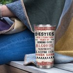 Henkilökohtainen Tässä on toinen vuosi Bonding yli alkoholin sietävät idiootit 20oz Tumbler ystävä kuumille ja kylmille juomille