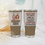 Henkilökohtainen Besties Funny Quotes 30oz Food Grade ruostumattomasta teräksestä kaareva Tumbler oljen kanssa lahja Besties paras ystävä