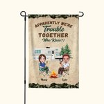 Henkilökohtainen Ilmeisesti olemme ongelmia yhdessä Kuka tiesi Puutarha lippu vuosipäivä Ystävänpäivä lahja pariskunnalle