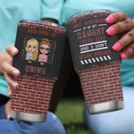 Henkilökohtainen Besties Partners In Crime 30oz Tumbler syntymäpäivälahja Soul Sisko lahja parhaille ystäville