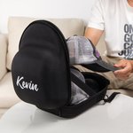 Personalised Hat Travel Case Cap Organizer Holder Up to 6 Caps with Carrying Handle & Shoulder Strap Gift for Friend Family