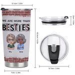 Henkilökohtainen Brick Tausta Olemme enemmän kuin Besties 20oz ruostumattomasta teräksestä Tumbler joululahja syntymäpäivälahja lahja paras kaveri