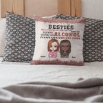 Henkilökohtainen Besties sietää idiootit ja pitää toisiaan järjissään Throw tyynynpäällinen tyynynpäällinen joulu syntymäpäivälahja Besties ystävät sisaret