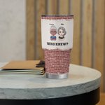 Henkilökohtainen Parhaat ystävät Olemme ongelmia, kun olemme yhdessä Kuka tiesi 30oz Kannettava vuoto todiste Tumbler joulupäivä kiitospäivä syntymäpäivälahja