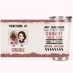 Henkilökohtainen Brick Tausta Partners In Crime 20oz ruostumattomasta teräksestä Tumbler joululahja syntymäpäivälahja ystävälle