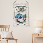 Personifierad Tydligen har vi problem tillsammans Vem visste Trädgårdsflagga Jubileumspresent för par