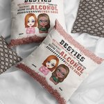 Henkilökohtainen Besties sietää idiootit ja pitää toisiaan järjissään Throw tyynynpäällinen tyynynpäällinen joulu syntymäpäivälahja Besties ystävät sisaret