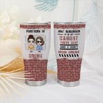 Henkilökohtainen hauska lainaus Partners In Crime kaareva Tumbler Syntymäpäivä Ystävyys lahja paras ystävä Sisko