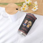 Henkilökohtainen Muista vain, jos jäämme kiinni olet kuuro 20oz ruostumattomasta teräksestä Tumbler joululahja syntymäpäivälahja parhaalle ystävälle