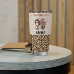 Henkilökohtainen Best Friend Partners In Crime Leopard Design 30oz Portable Tumbler Syntymäpäivä Christmast lahja Bestiesille