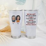 Vaso Curvo 30oz Personalizado We're Not Sugar And Spice Everything Nice Thanksgiving Christmas Gift for BBF Best Friend