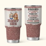 Personalised Soul Sister Tolerating Idiots & Keeping Each Other Sane 30oz Tumbler Birthday Gift for Besties