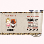 Henkilökohtainen Partners In Crime 20oz Stainless Steel Tumbler päivittäiseen käyttöön Joululahja Syntymäpäivälahja parhaalle ystävälle