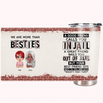 Henkilökohtainen Brick Tausta Olemme enemmän kuin Besties 20oz ruostumattomasta teräksestä Tumbler joululahja syntymäpäivälahja lahja paras kaveri