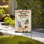 Henkilökohtainen Ilmeisesti olemme ongelmia yhdessä Kuka tiesi Puutarha lippu vuosipäivä Ystävänpäivä lahja pariskunnalle