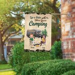 Bandiera da giardino personalizzata La vita è migliore quando sei in campeggio Regalo per una coppia di campeggiatori