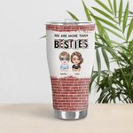 Henkilökohtainen Olemme enemmän kuin Besties kaareva Tumbler Ystävyys Travel lahja hänen BFF