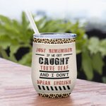 Gepersonaliseerde Luipaard Zus Partners In Crime Bestie Quote Wijn Tumbler met Rietje Bruidsfeest Cadeau met Isolatie Effect