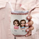 Personalizzato We're Not Sugar & Spice Sweet Bestie Wine Tumbler Regalo di Natale e compleanno Adatto per liquidi caldi e freddi