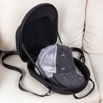 Personalised Hat Travel Case Cap Organizer Holder Up to 6 Caps with Carrying Handle & Shoulder Strap Gift for Friend Family