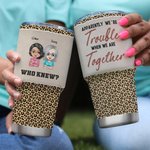 Henkilökohtainen Olemme ongelmia, kun olemme yhdessä Kuka tiesi 30oz Tumbler joulupäivä kiitospäivä syntymäpäivä lahja