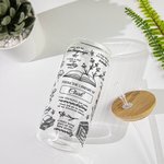 Gepersonaliseerde 20oz I Am Truly Grateful for Books Glazen Beker met Deksel en Rietje Boekliefhebber Gift