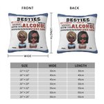 Henkilökohtainen Besties sietää toisiaan heittää tyynynpäällinen tyynynpäällinen syntymäpäivä joululahja Besties Sisko kodin sisustus