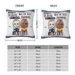 Henkilökohtainen Suuri ystävä Bails You Out Of Jail Throw tyynynpäällinen tyynynpäällinen Besties joulu syntymäpäivälahja