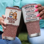 Personalised Soul Sister Tolerating Idiots & Keeping Each Other Sane 30oz Tumbler Birthday Gift for Besties