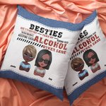 Henkilökohtainen Besties sietää toisiaan heittää tyynynpäällinen tyynynpäällinen syntymäpäivä joululahja Besties Sisko kodin sisustus