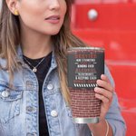 Personalisierte Brick Style Tolerating Idiots & Keeping Each Other Sane 30oz Tumbler Seele Schwester Geschenk