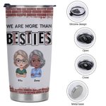 Henkilökohtainen Brick Tausta Olemme enemmän kuin Besties 20oz ruostumattomasta teräksestä Tumbler joululahja syntymäpäivälahja lahja paras kaveri