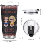 Henkilökohtainen Muista vain, jos jäämme kiinni olet kuuro 20oz ruostumattomasta teräksestä Tumbler joululahja syntymäpäivälahja parhaalle ystävälle