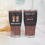 Henkilökohtainen Ilmeisesti olemme ongelmia, kun olemme yhdessä kaareva Tumbler Paras ystävä syntymäpäivälahja naisille sisaret