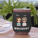 Henkilökohtainen Sister Group Olemme Trouble kun olemme yhdessä Viini Tumbler oljen kanssa Hauska lahja sisarille