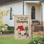 Henkilökohtainen elämä on parempaa kun olet Camping Garden Flag Ystävänpäivä lahja Camping pari