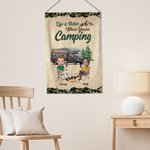 Bandiera da giardino personalizzata La vita è migliore quando sei in campeggio Regalo per una coppia di campeggiatori