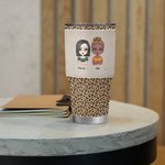 Personalised Besties Everything Nice We're Sage & Hood And Wish A Mufuka 30oz Tumbler Christmas Day Thanksgiving Birthday Gift