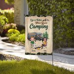 Bandiera da giardino personalizzata La vita è migliore quando sei in campeggio Regalo per una coppia di campeggiatori