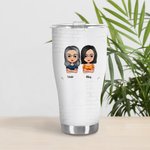 Vaso Curvo 30oz Personalizado We're Not Sugar And Spice Everything Nice Thanksgiving Christmas Gift for BBF Best Friend