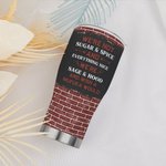 Henkilökohtainen Emme ole sokeria ja mauste Kaikkea mukavaa kaareva Tumbler kanssa Food Grade ruostumatonta terästä 20oz Ystävyys lahja Bestie Sisko Ystävä