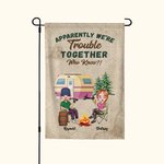 Henkilökohtainen Ilmeisesti olemme ongelmia yhdessä Kuka tiesi Puutarha lippu Ystävänpäivä lahjoja Camping pariskunnille