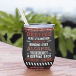 Henkilökohtainen Bestie Ystävyysjulistus Juominen Life Viini Tumbler oljen kanssa syntymäpäivälahja Sopii kuumille ja kylmille nesteille