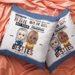 Henkilökohtainen Suuri ystävä Bails You Out Of Jail Throw tyynynpäällinen tyynynpäällinen Besties joulu syntymäpäivälahja