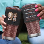 Personalised Best Friends We're Not Sugar & Spice  30oz Tumbler Leak Proof Vacuum Insulated Birthday Gift